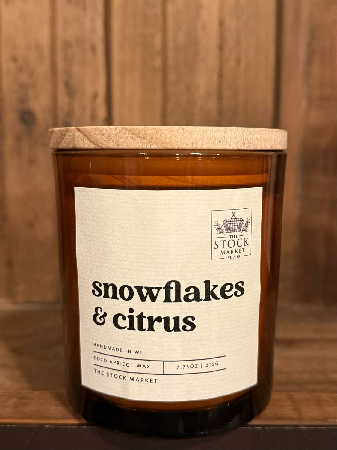 Snowflakes & Citrus Small Jar
