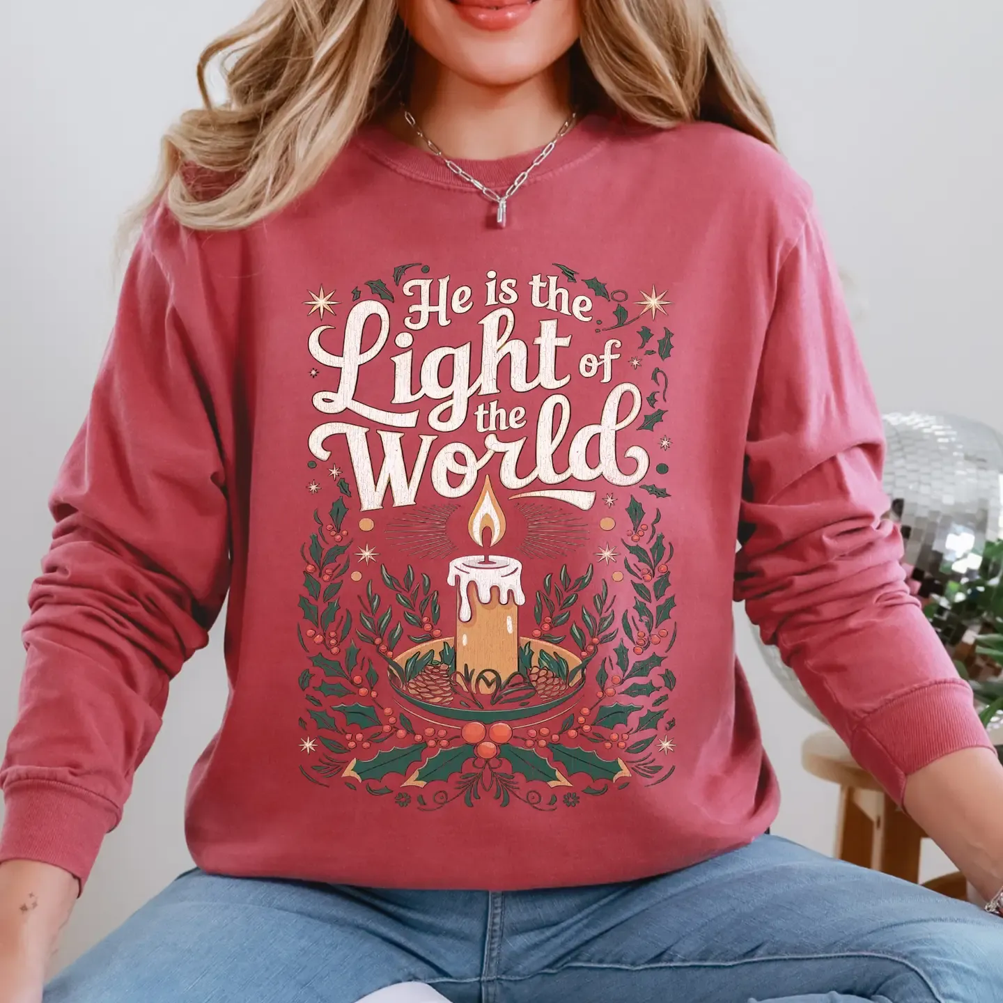 Xmas Long Sleeve Light Of The World