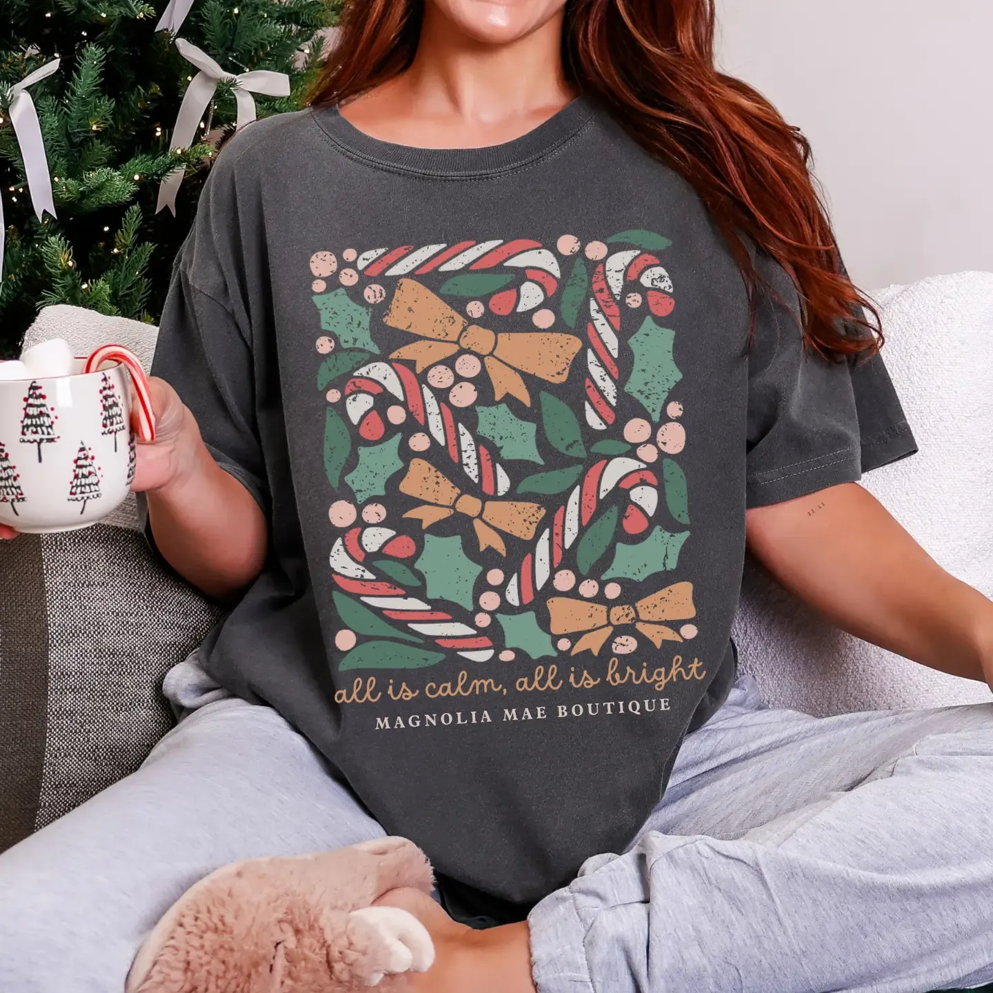 Xmas Tee All Is Calm All Is Bright