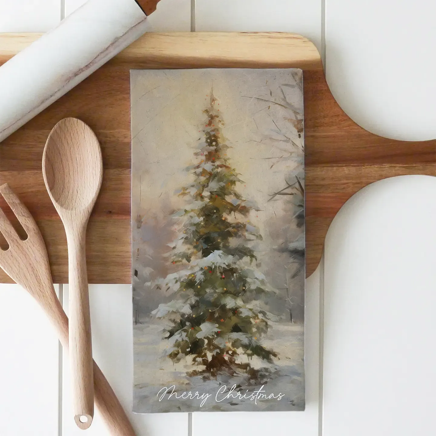 Xmas Towel Merry Christmas Tree