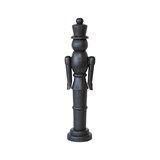 Xmas Mango Wood Nutcracker, Black
