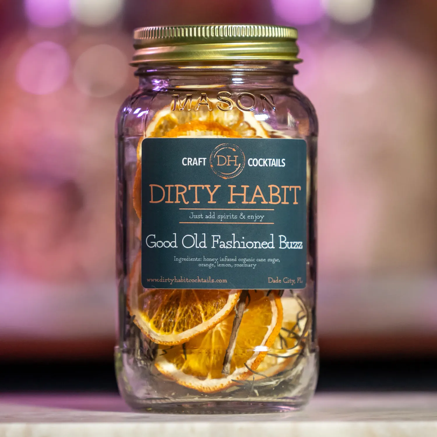 Mason Jar Good Old Fashioned Buzz