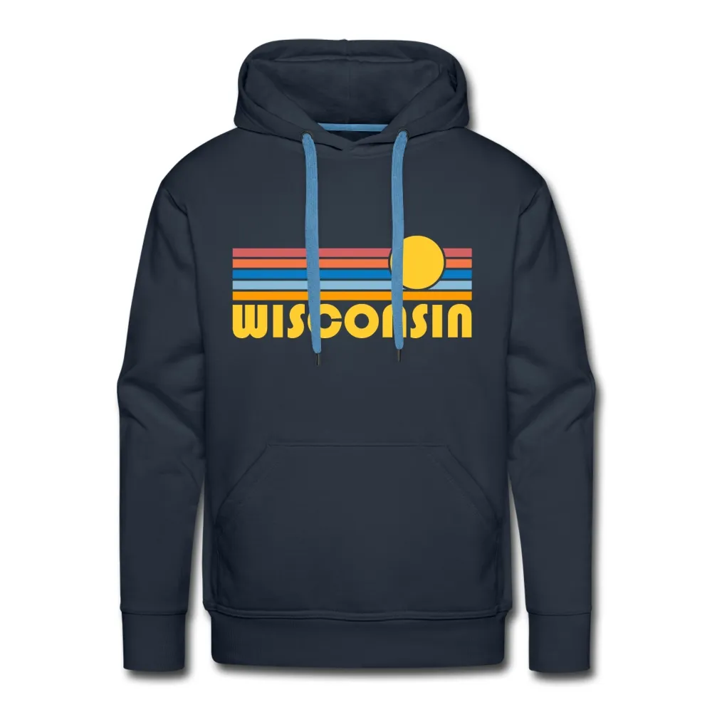 Sweatshirt Wisconsin Retro Sun