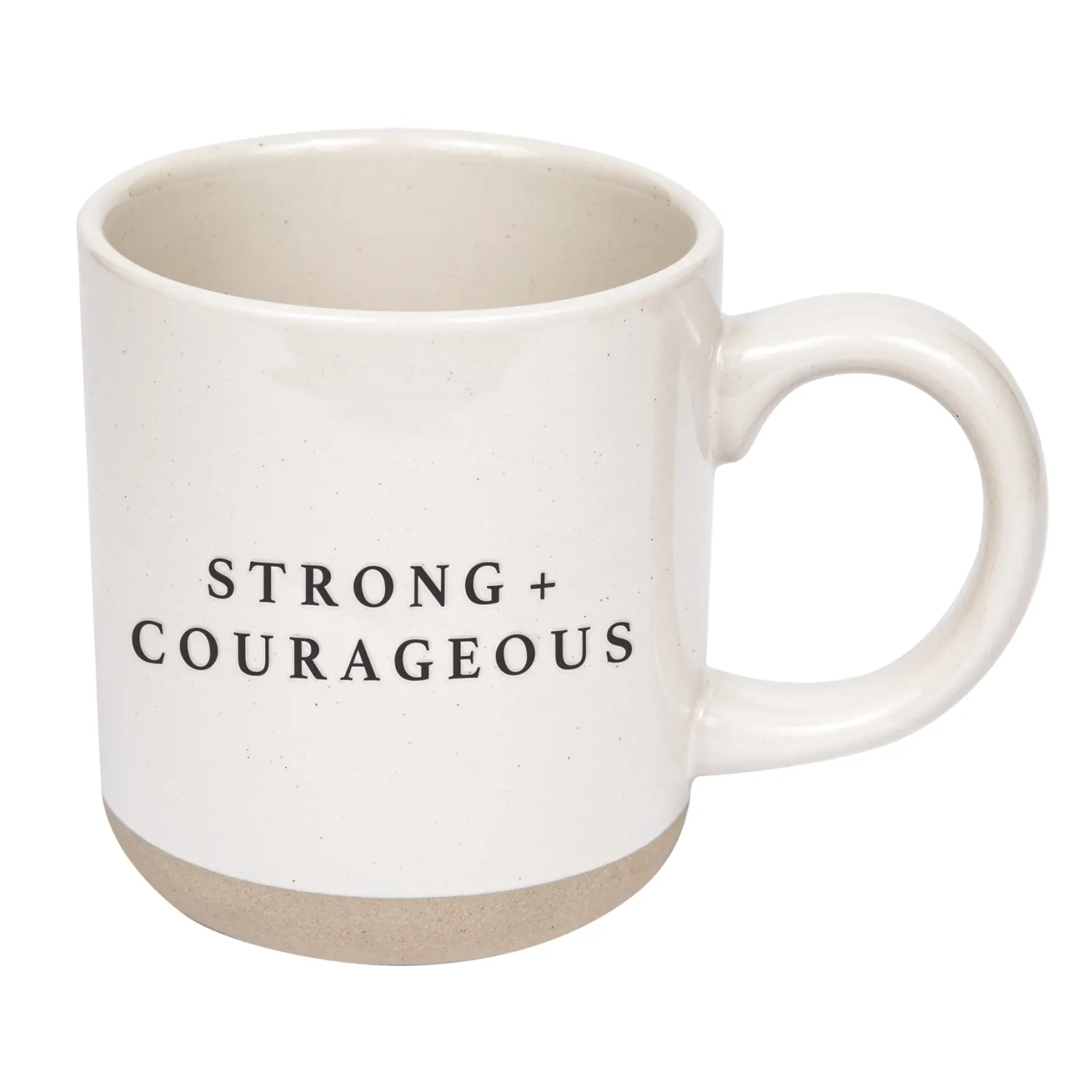 Mug Strong And Courageous Stoneware