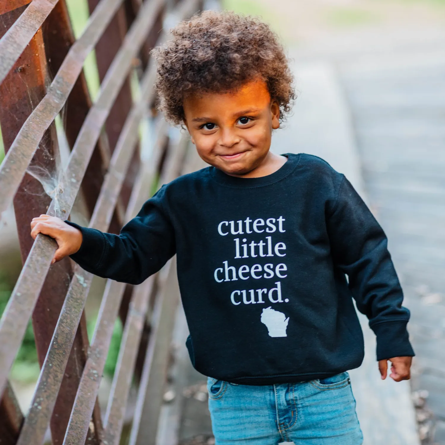 Kids Crew | Cutest Little Cheese Curd Black