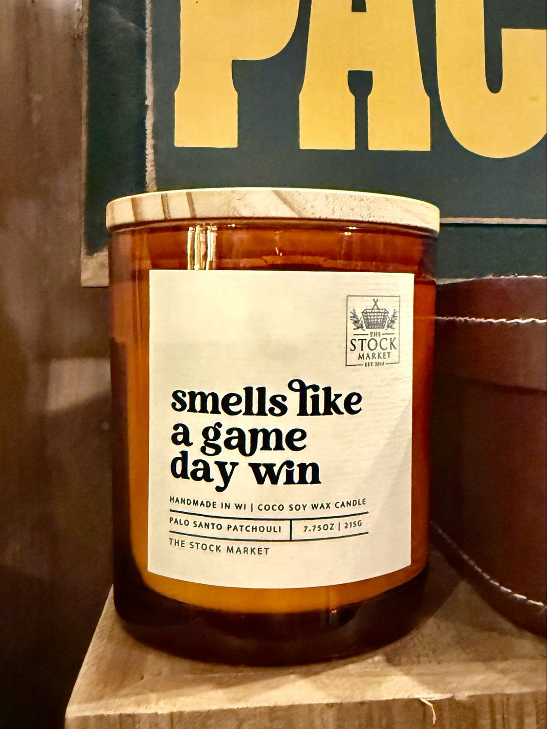 Smells Like A Green & Gold Win Jar