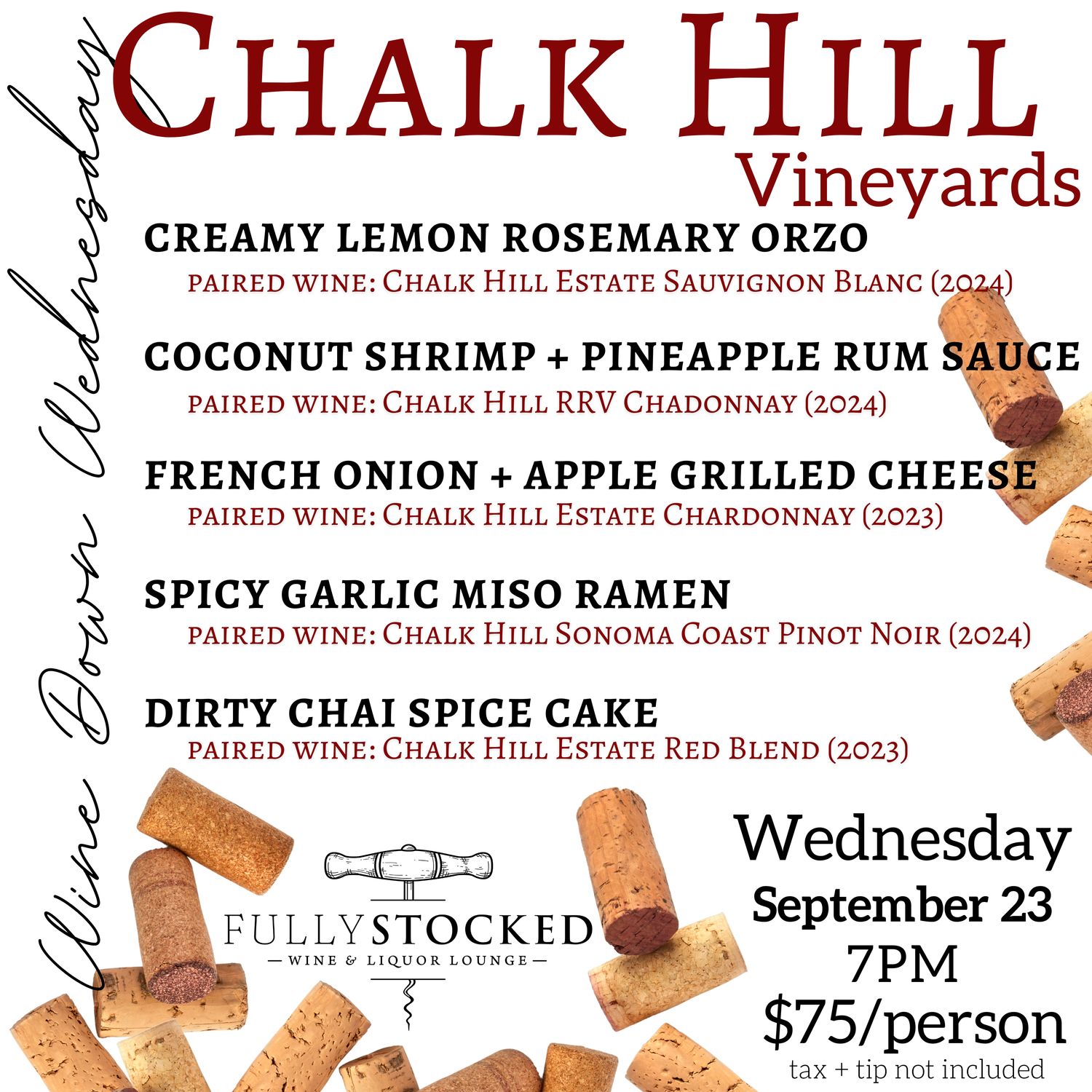 Wine Down Wednesday - September 23, 2026