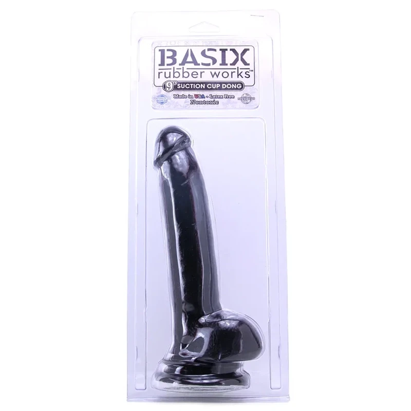 Basix 9 inch Suction Cup Dildo