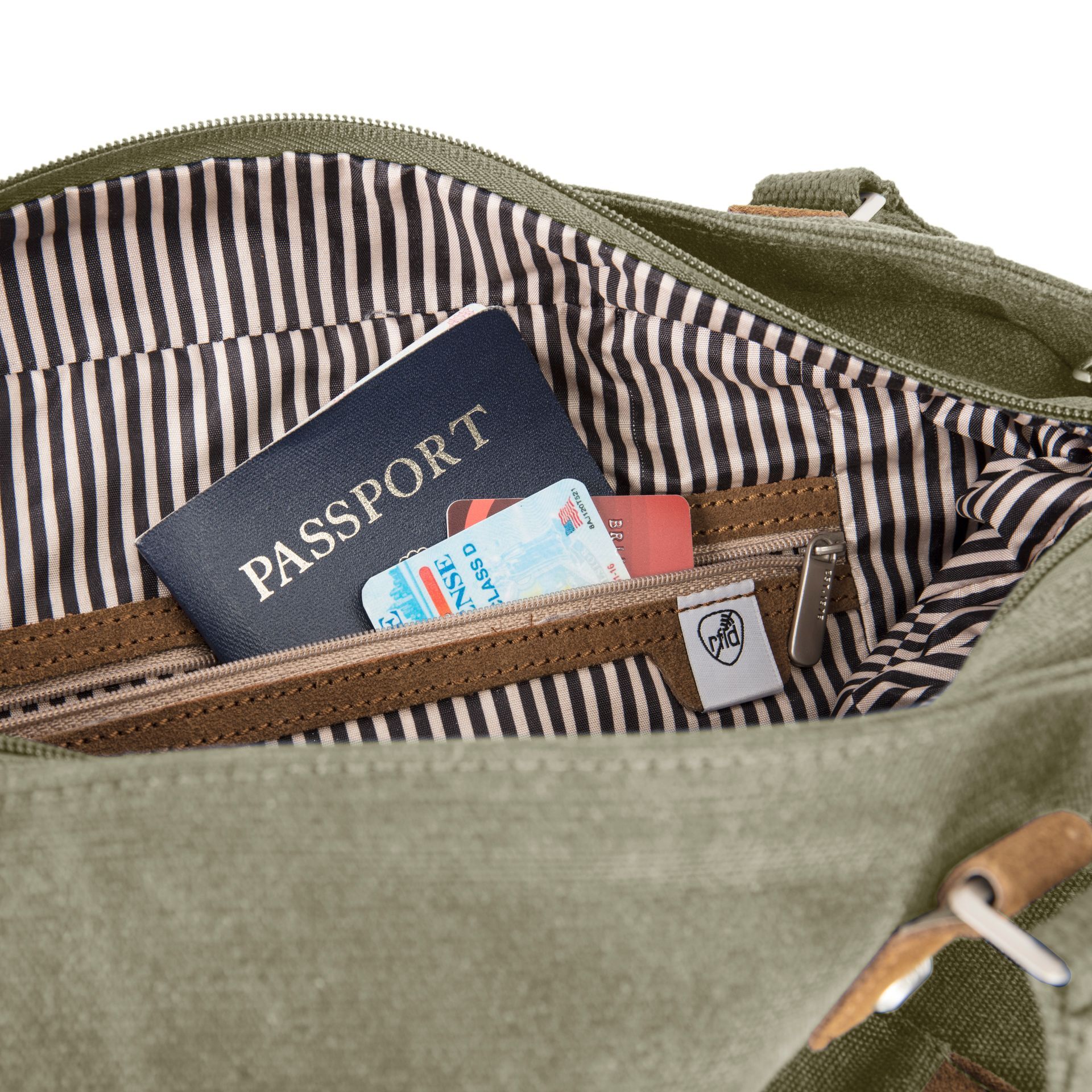 Anti-Theft Heritage Tote/Sage