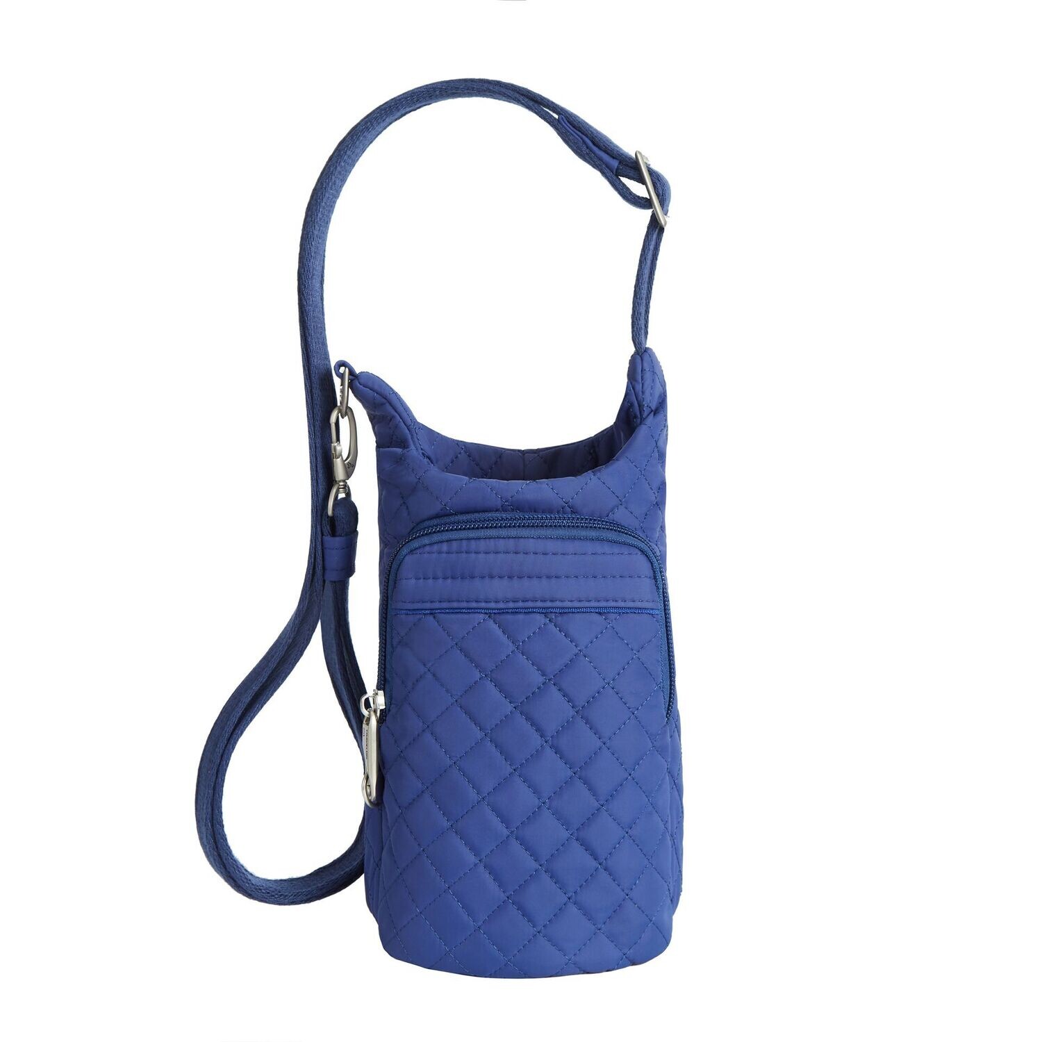 Boho Anti-Theft Insulated Water Bottle Tote/Lush Blue