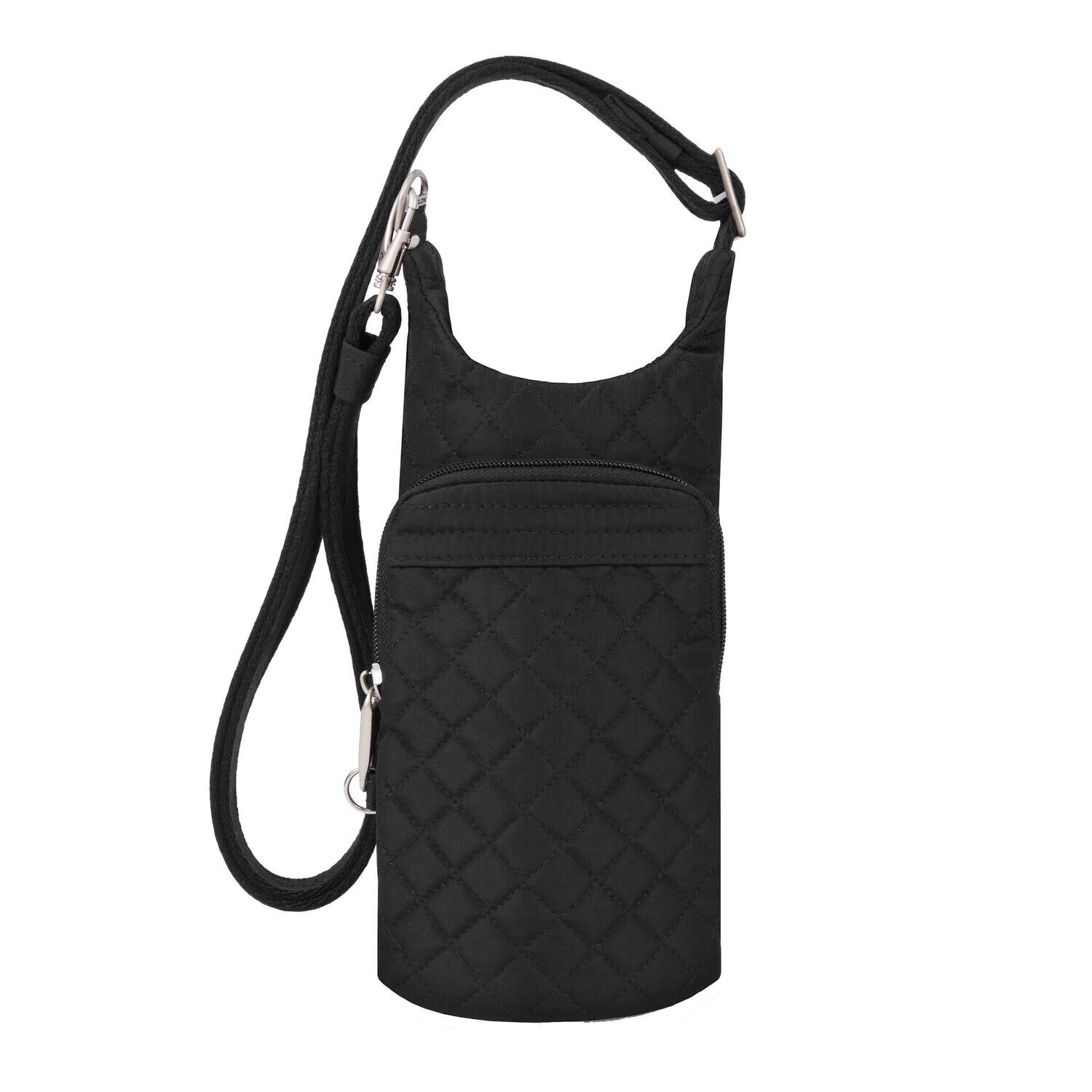 Boho Anti-Theft Insulated Water Bottle Tote/Black