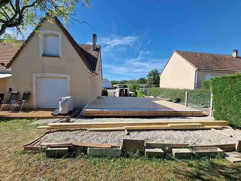 Extension à ossature en bois