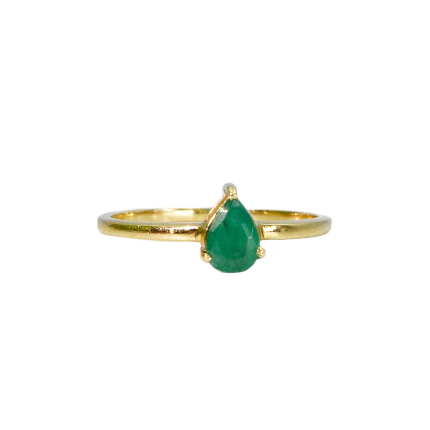 Anillo Gota Esmeralda