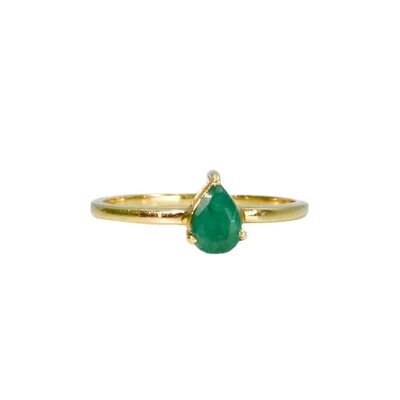 Anillo Gota Esmeralda