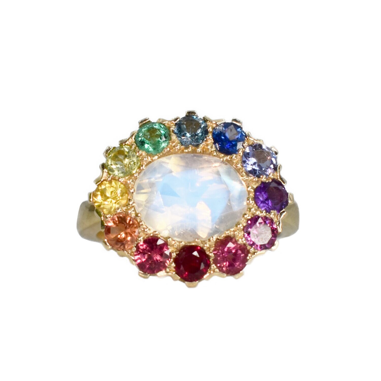 Anillo Moonstone Rainbow