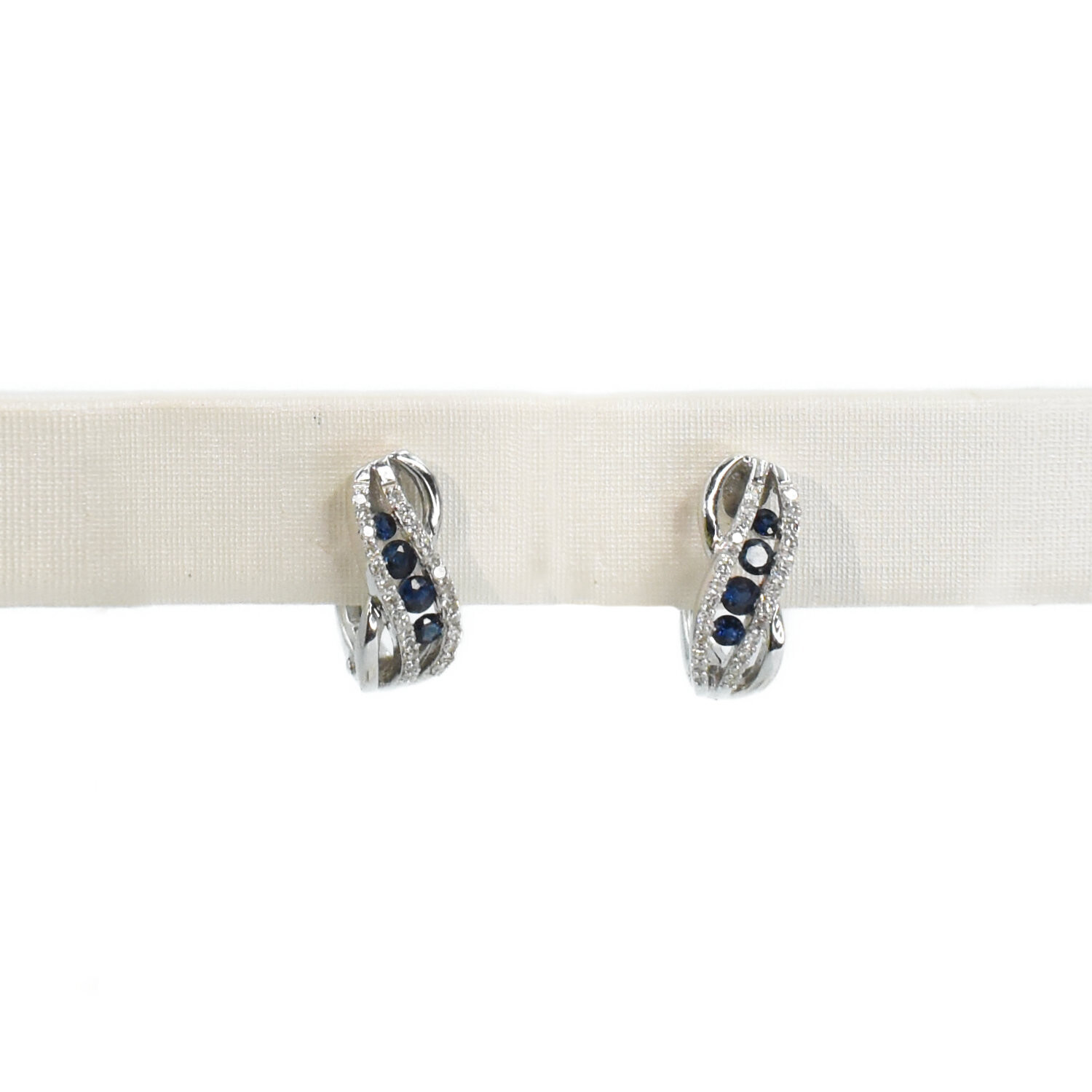 Aretes Zafiros y Diamantes