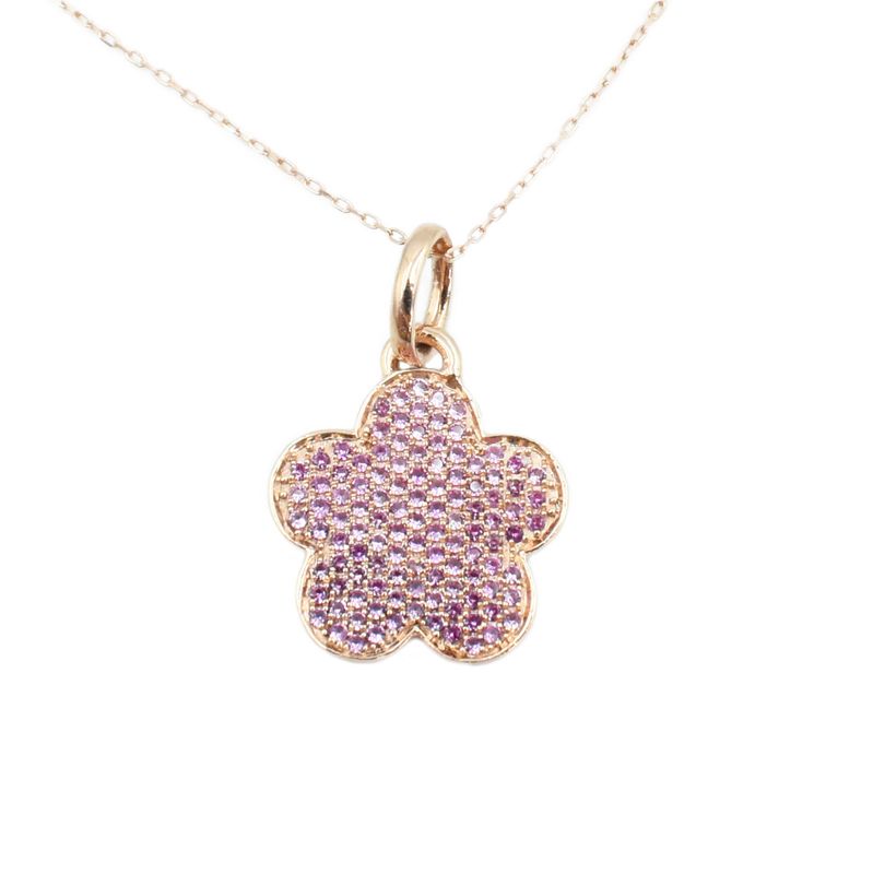 Collar Zafiro Rosa Flor