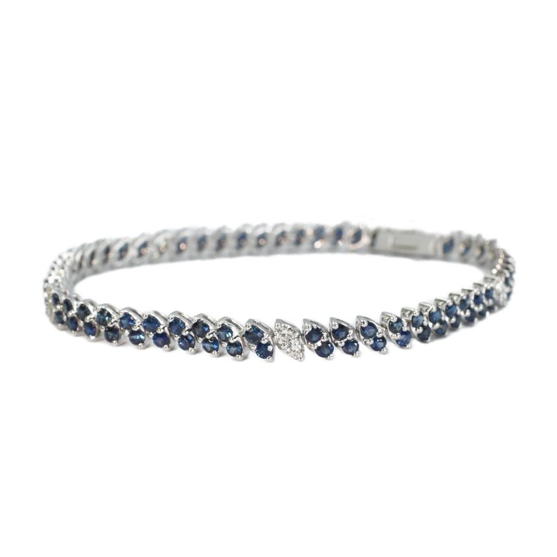 Pulsera Zafiros y Diamantes