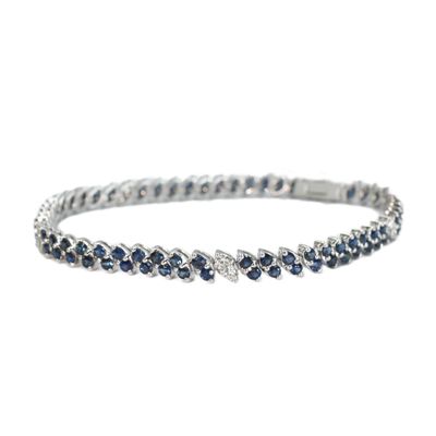Pulsera Zafiros y Diamantes