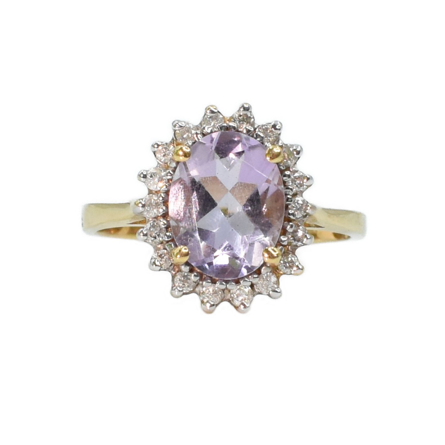 Anillo Amatista y Diamantes