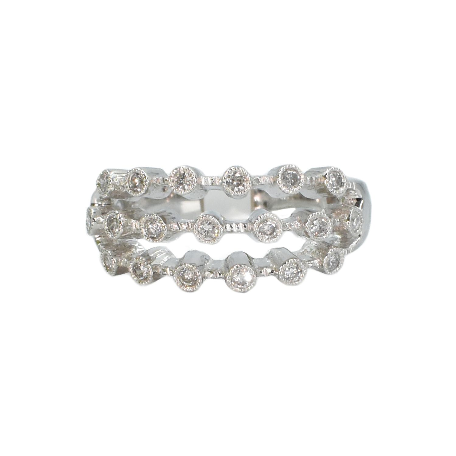 Anillo Diamantes Biselados