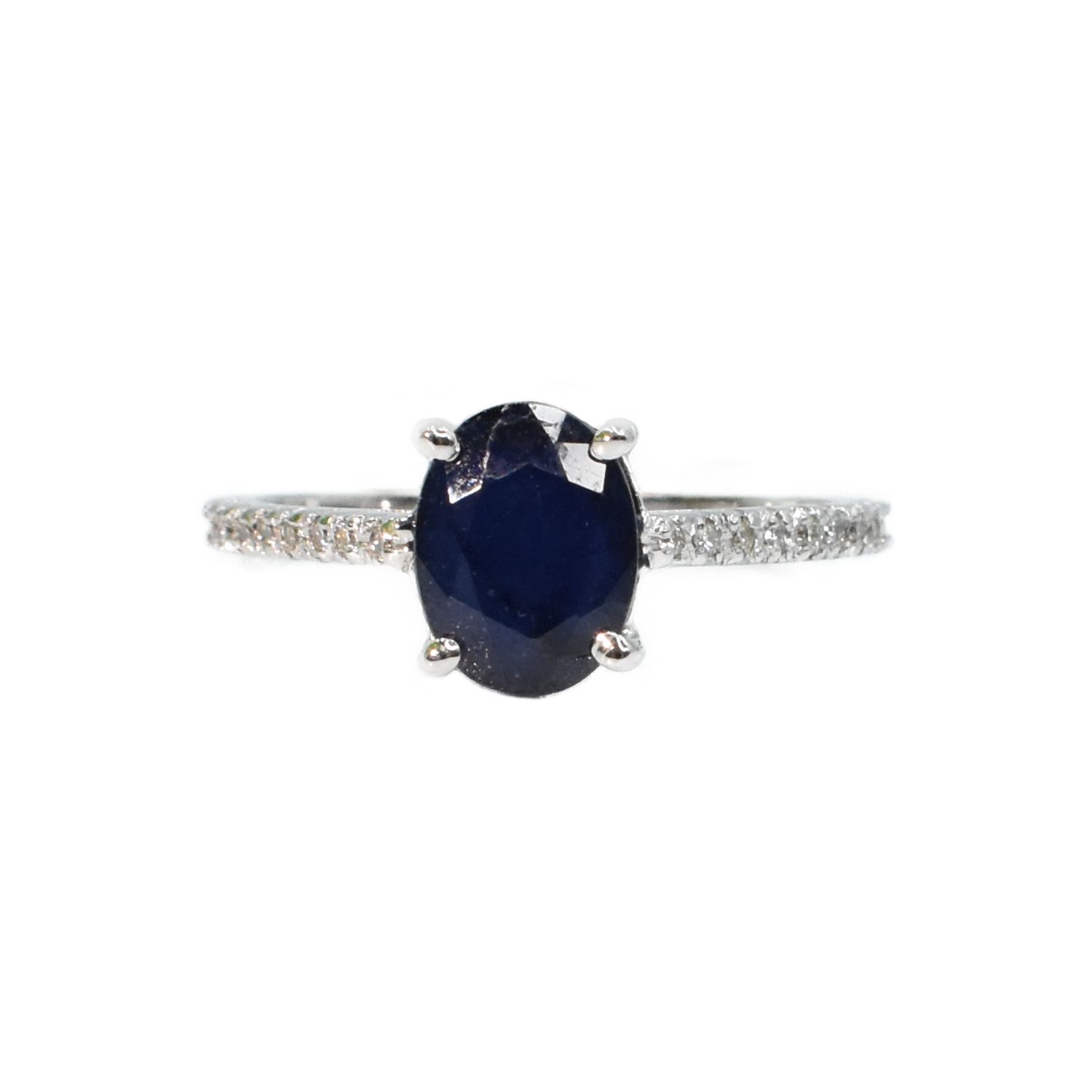 Anillo Zafiro y Diamantes
