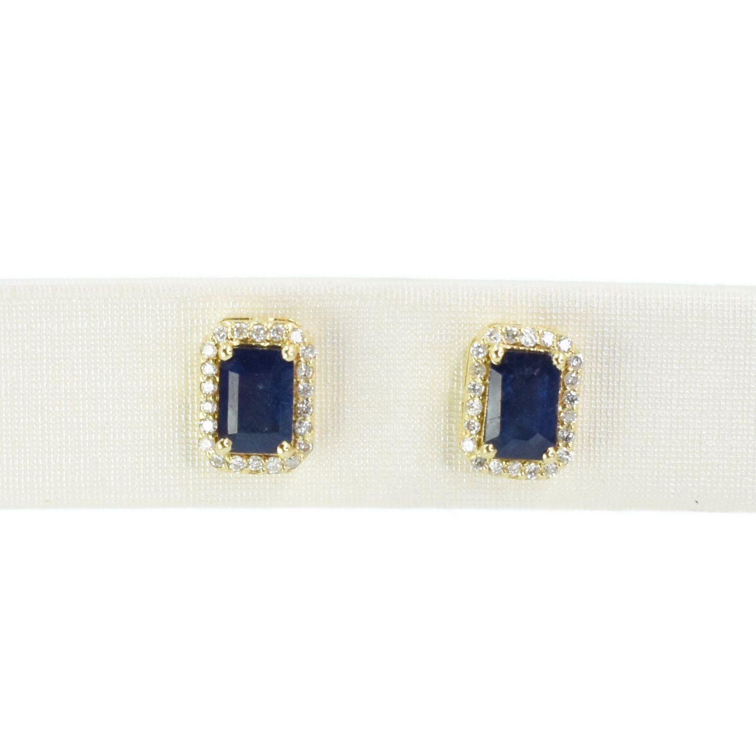 Aretes Zafiros y Diamantes