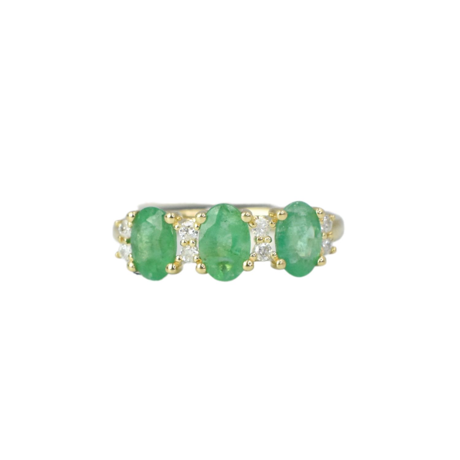 Anillo Churumbela Esmeraldas y Diamantes