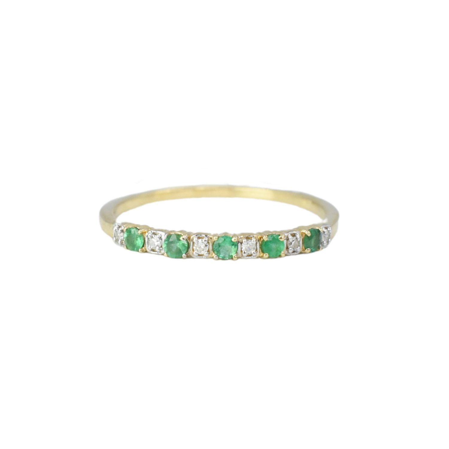 Anillo Churumbela Esmeraldas y Diamantes