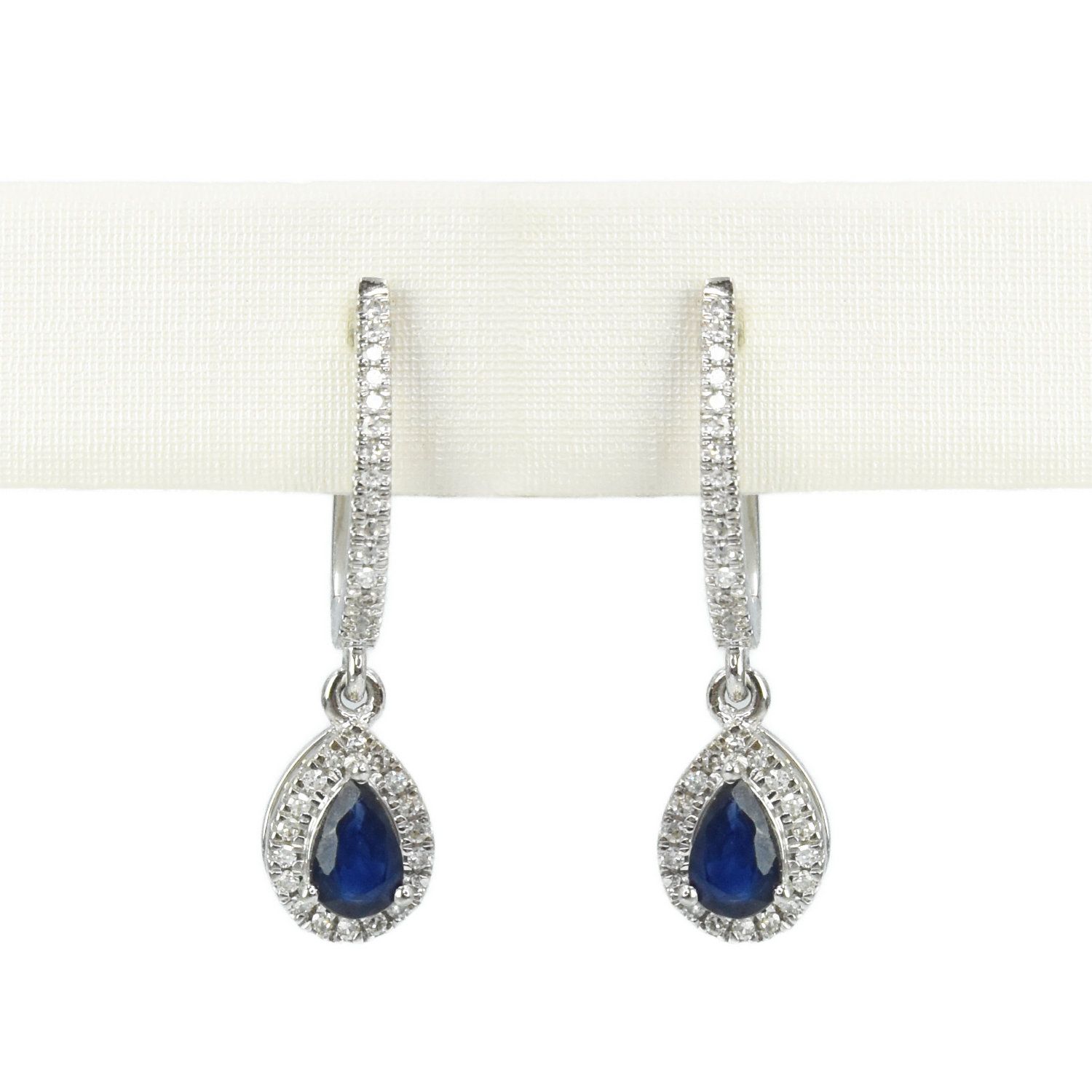 Aretes Zafiros y Diamantes