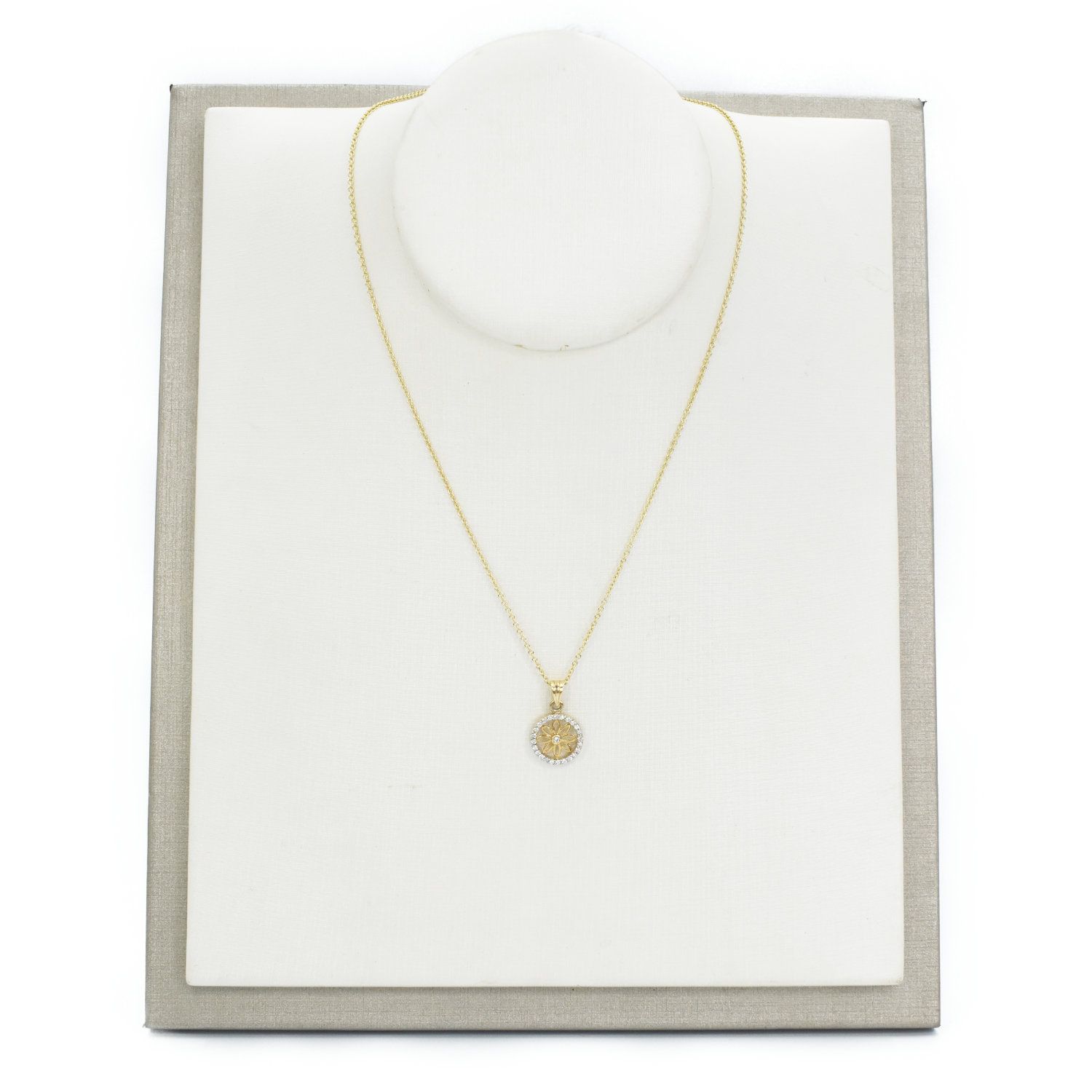 Collar Flor Diamantes