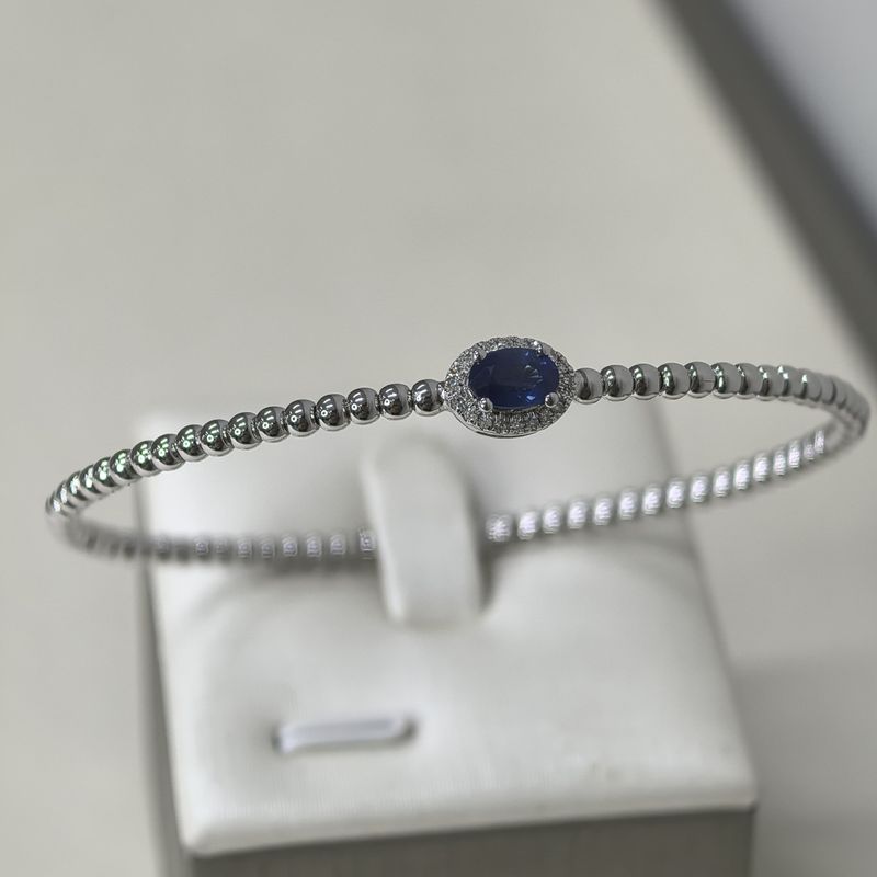 Pulsera Zafiro y Diamantes