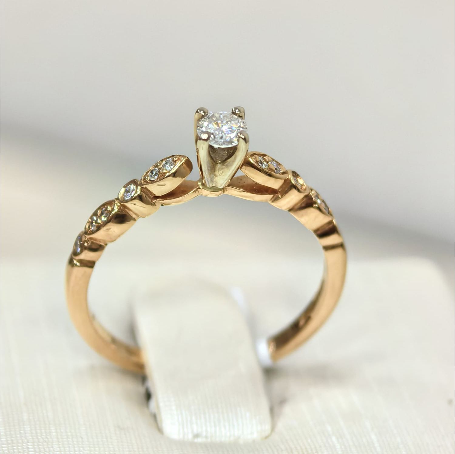 Anillo Solitario Diamantes