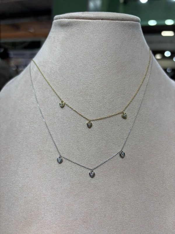 Collar Diamantes Corazón