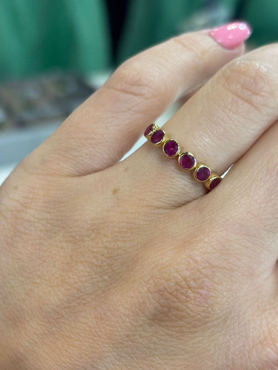 ​Anillo Churumbela Rubíes