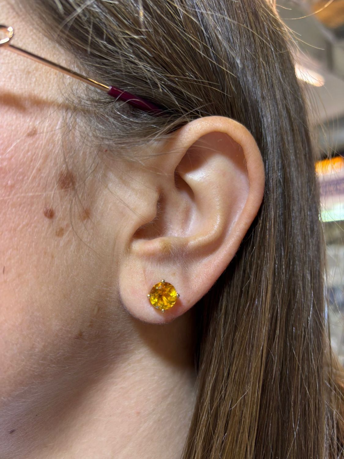 Aretes Citrinas