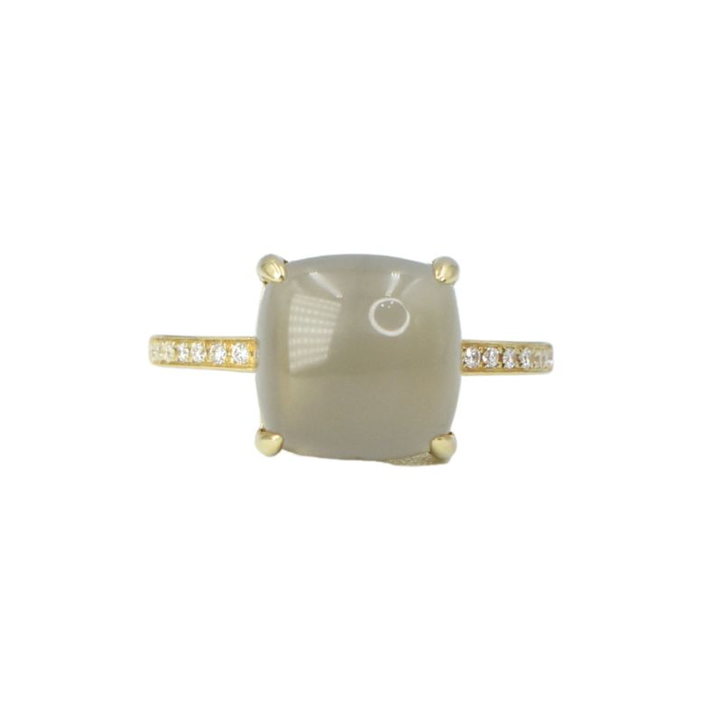 ​Anillo Moonstone y Diamantes