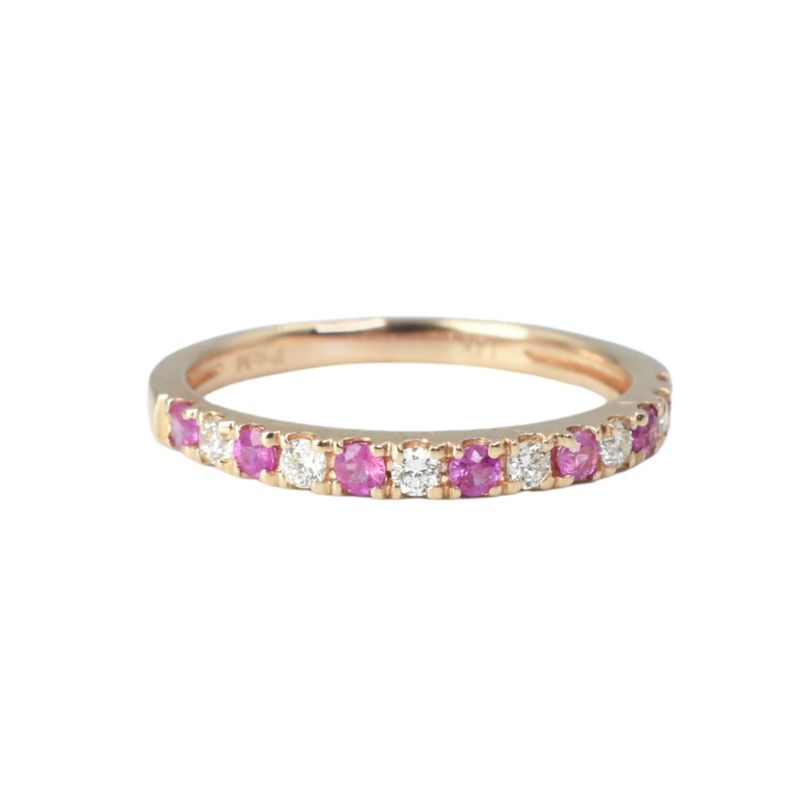 ​Anillo Churumbela Rubíes y Diamantes