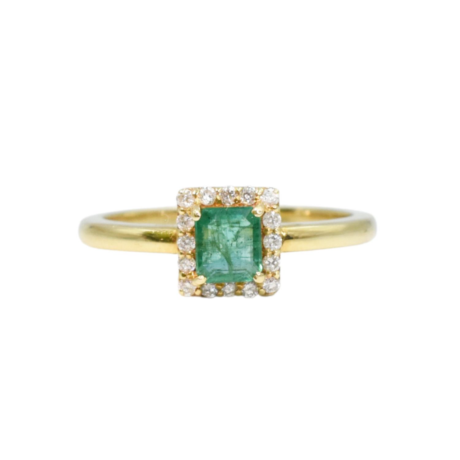 ​Anillo Esmeralda y Diamantes