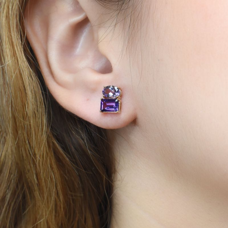 Aretes Amatistas