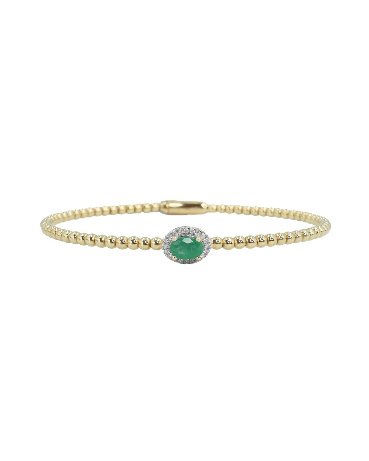 Pulsera Esmeralda y Diamantes