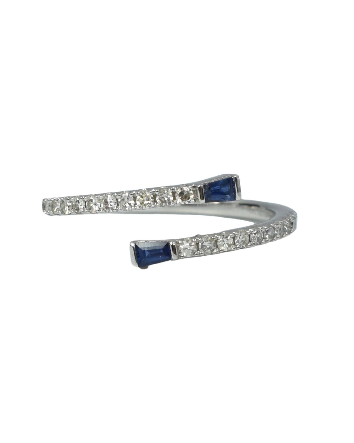Anillo Zafiros y Diamantes