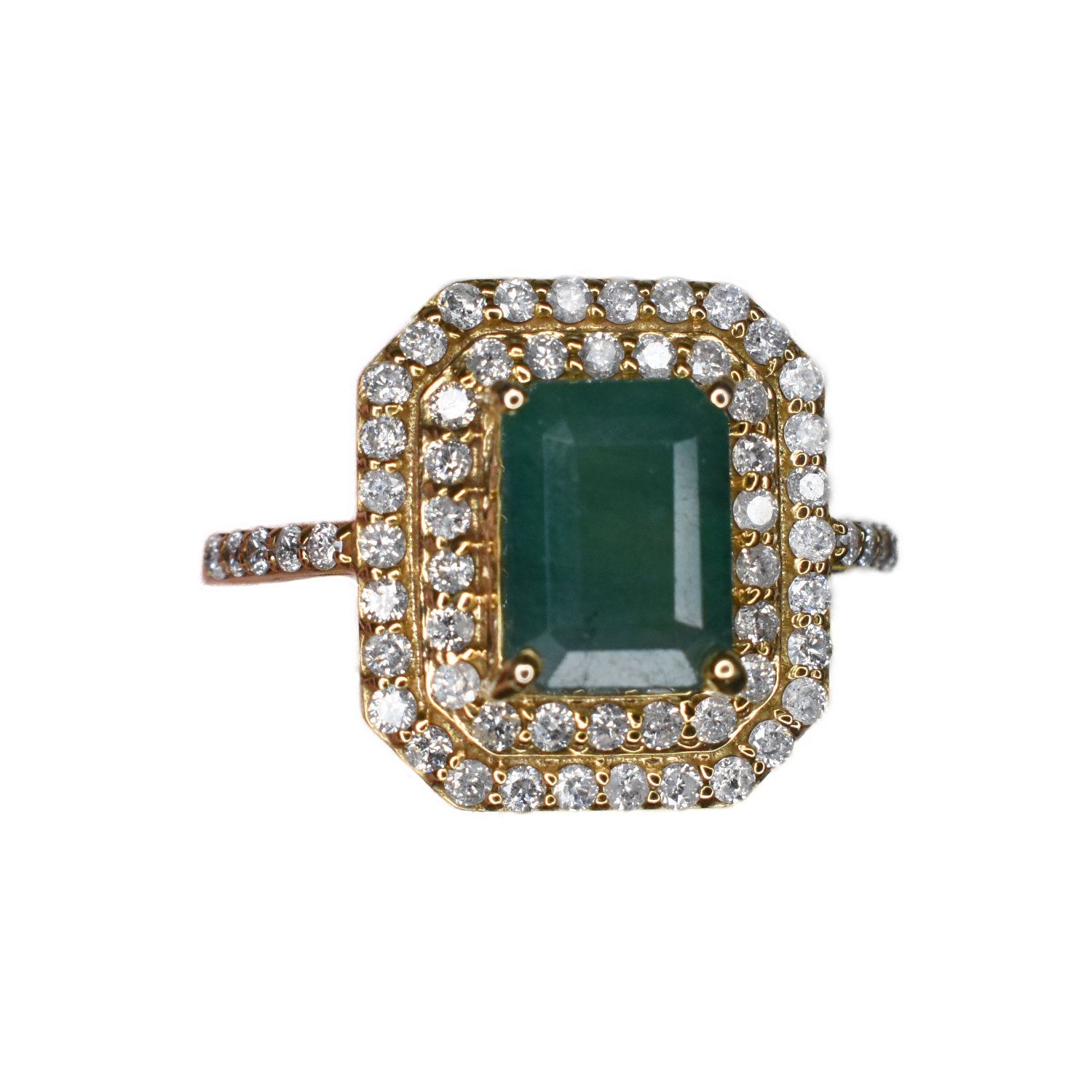 ​Anillo Esmeralda y Diamantes