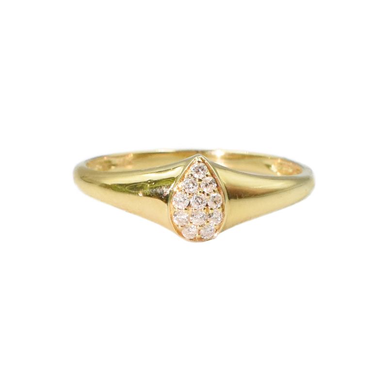 Anillo Gota Diamantes