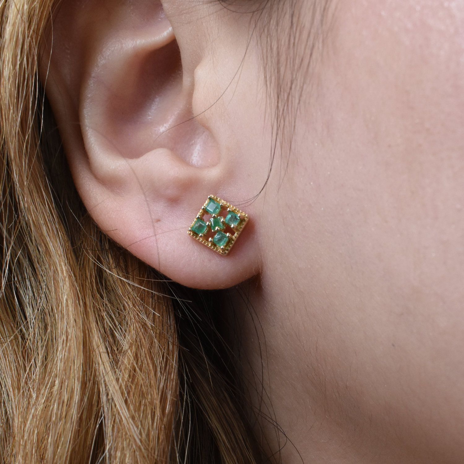 Aretes Esmeraldas