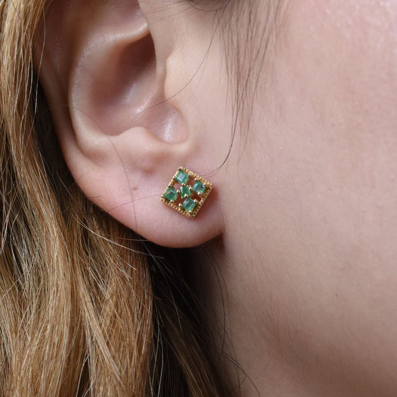 Aretes Esmeraldas
