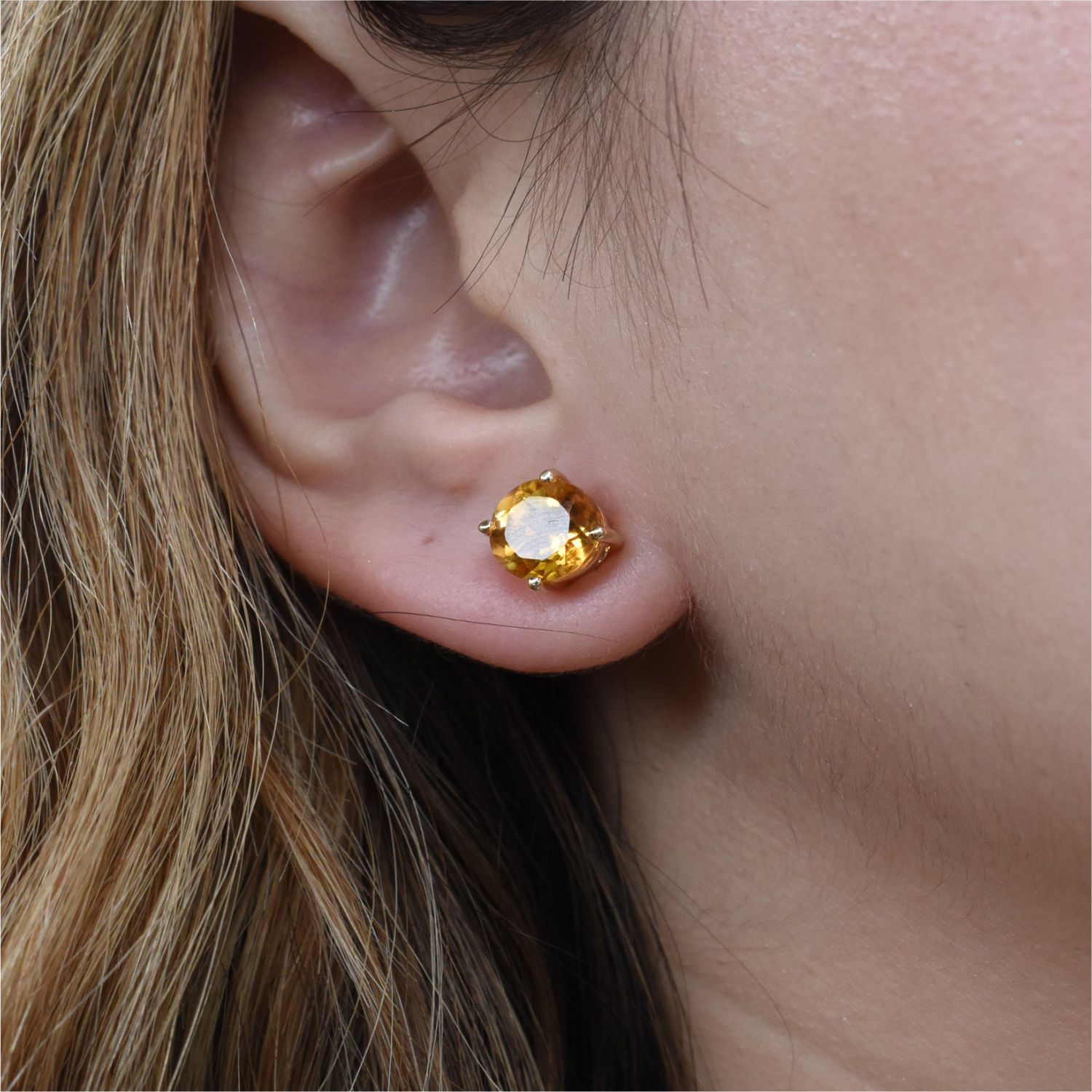 Aretes Citrinas