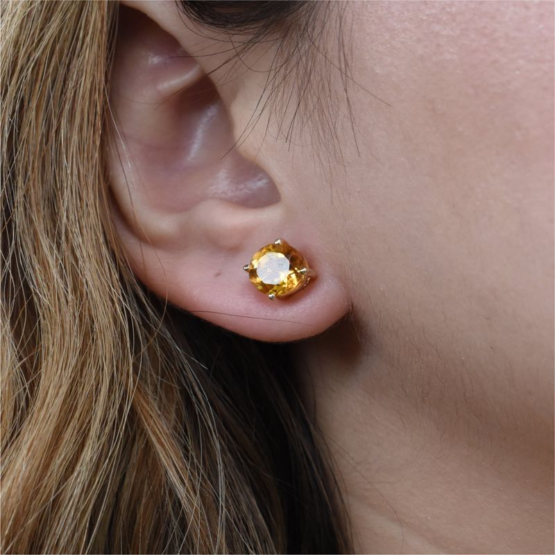 Aretes Citrinas
