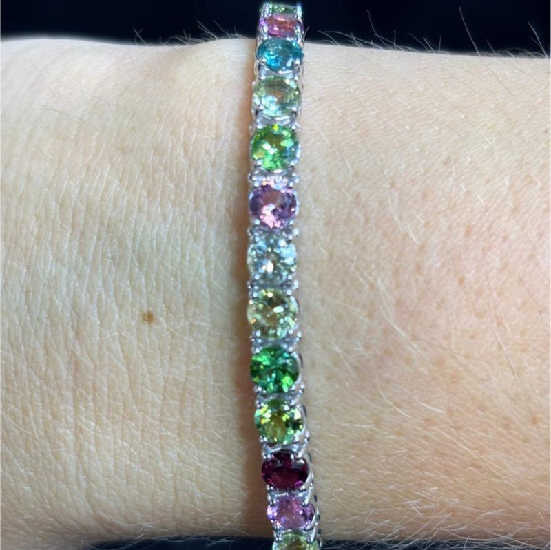 Pulsera Turmalinas de Colores