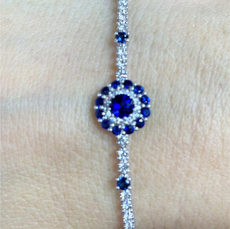 ​Pulsera Zafiros y Diamantes